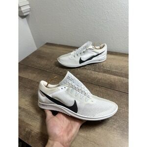 SAMPLE Nike Zoom Rival Distance Mens Track Spikes‎ Shoes White Size 8.5 NEW